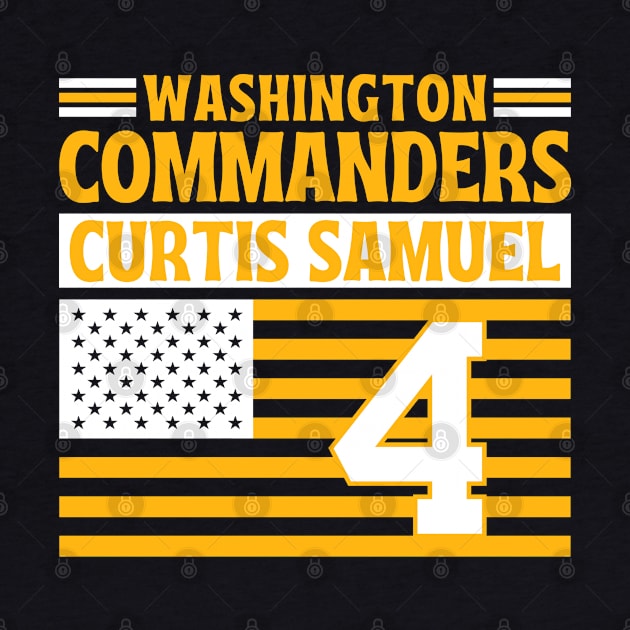 Washington Commanders Samuel 4 American Flag Football by Astronaut.co